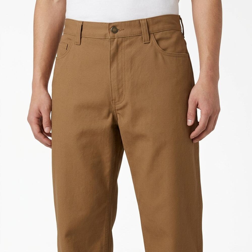 NWT Genuine Dickies Duck Carpenter Brown Relaxed Fit Pants Men Size W40 L30